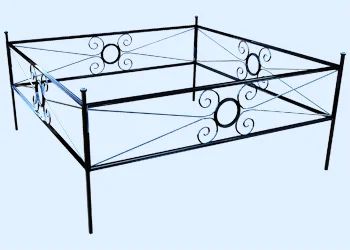 Лот: 10638436. Фото: 1. Оградка ритуальная №8 размер 2000... Ритуальные товары