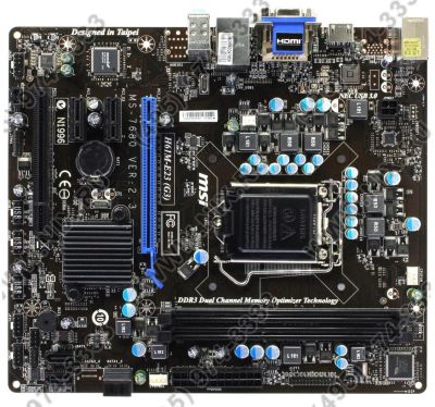 Лот: 11067414. Фото: 1. комплект MSI H61M-E23 (G3) LGA1155... Комплекты запчастей