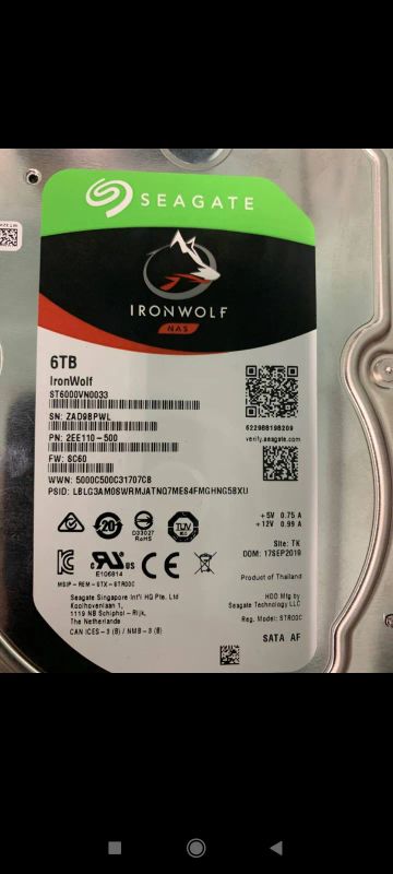 Лот: 20970521. Фото: 1. Жёсткий диск Seagate Ironwolf... Жёсткие диски