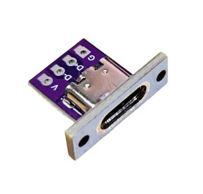 Лот: 21560439. Фото: 1. Гнездо Type-C 4 pin на плате на... Разъёмы
