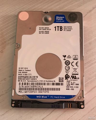Лот: 16503156. Фото: 1. 1 ТБ Жесткий диск WD Blue [WD10SPZX... Жёсткие диски (HDD)