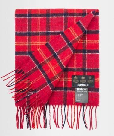 Лот: 8520737. Фото: 1. Шарф Barbour Tartan Cardinal наст... Шарфы, платки