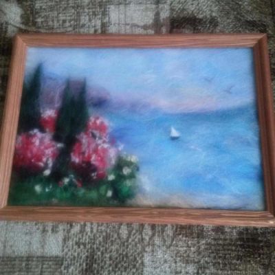 Лот: 11461723. Фото: 1. Продам картину "Морской пейзаж... Произведения