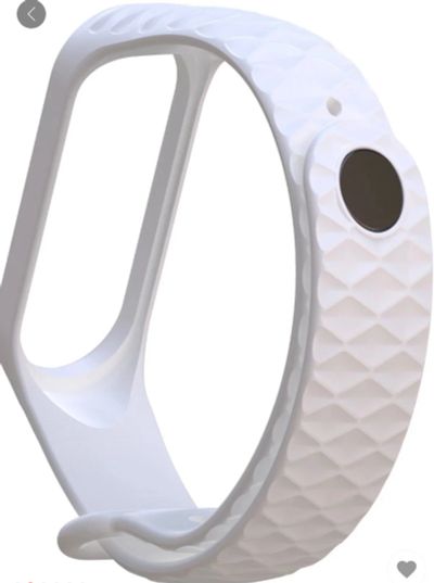 Лот: 11794109. Фото: 1. Ремешок для mi band 3 белый. Смарт-часы, фитнес-браслеты, аксессуары
