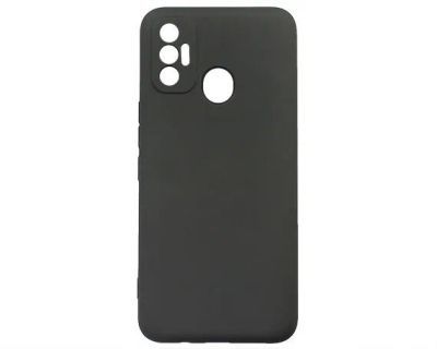 Лот: 20850654. Фото: 1. Чехол Tecno Spark 7 Силикон Черный... Чехлы, бамперы