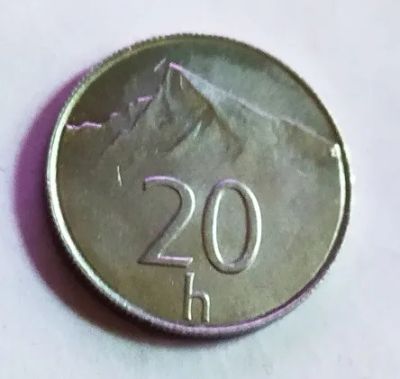 Лот: 25396726. Фото: 1. Словакия 20 геллеров 1994. Европа