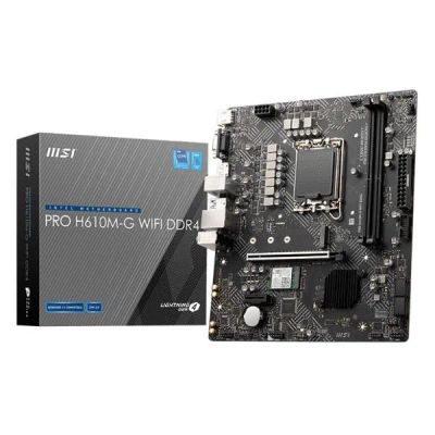 Лот: 25644971. Фото: 1. Материнская плата MSI Pro H610M-G... Материнские платы