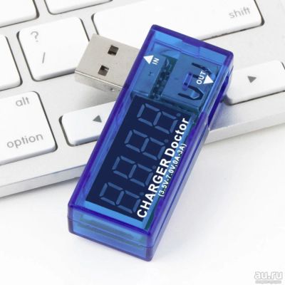 Лот: 10018981. Фото: 1. USB тестер / амперметр /вольтметр... Зарядные устройства, блоки питания, адаптеры сетевые для смартфонов