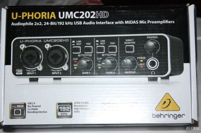 Лот: 11428651. Фото: 1. USB аудио интерфейс Behringer... Микшеры, предусилители, микрофонные эффекты