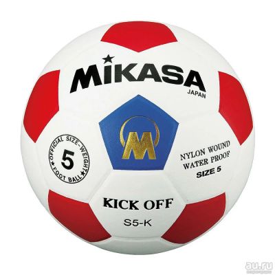 Лот: 12882315. Фото: 1. Футбольный мяч MIKASA S5-K-BR. Мячи, ракетки, шайбы, клюшки