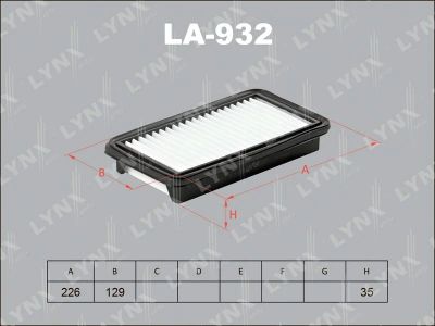 Лот: 13357266. Фото: 1. Lynx LA-932 Воздушный фильтр. Расходные материалы