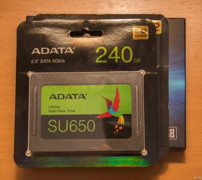 Лот: 15230676. Фото: 1. SSD 240 Гб ADATA SU650. SSD-накопители