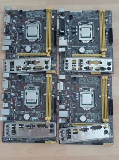 Лот: 20616733. Фото: 1. Asus H81 LGA1150 (4 шт). Материнские платы