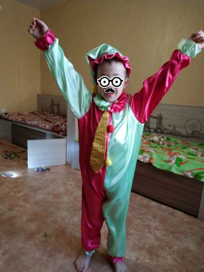 Лот: 12728619. Фото: 1. Новогодний костюм Клоун. Детские карнавальные, праздничные костюмы