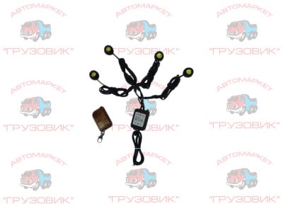 Лот: 11734015. Фото: 1. ДХО Стробоскоп 12V 4COB LED c... Оптика и освещение