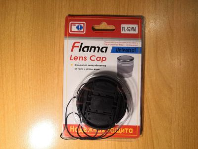 Лот: 16943156. Фото: 1. Крышка для объектива Flama 52mm. Крышки, бленды