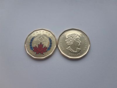 Лот: 17030567. Фото: 1. Канада 1 доллар 2020 " 75 лет... Америка