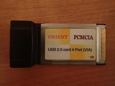 Лот: 8691191. Фото: 1. PCMCIa USB контроллер VIA на 4... Платы расширения, контроллеры, доп. порты