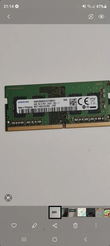 Лот: 18239536. Фото: 1. 4gb 1rx16 pc4-2400t-sc0-11 samsung. Оперативная память