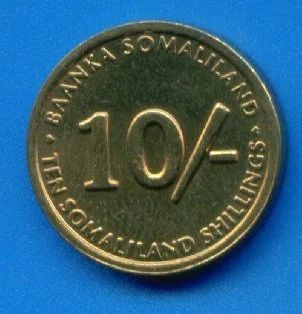 Лот: 9754739. Фото: 1. Сомалиленд 10 шиллингов 2002... Африка