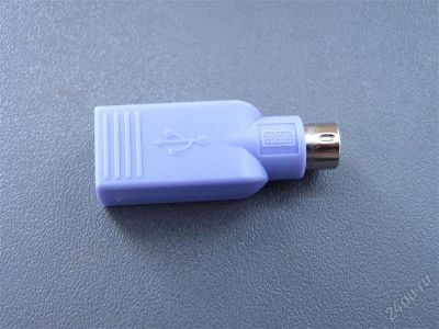 Лот: 2569662. Фото: 1. Переходник с PC/2 на USB для клавиатуры. Шлейфы, кабели, переходники