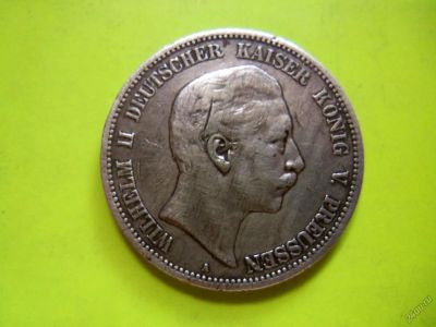 Лот: 5900048. Фото: 1. 5 марок 1902 г.Пруссия,серебро... Германия и Австрия