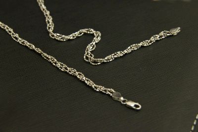 Лот: 3991355. Фото: 1. Цепь (цепочка) Золотая (Белое... Цепочки