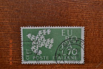Лот: 5613494. Фото: 1. Марка Италии №4 для коллекции. Марки