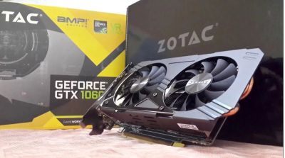 Лот: 15505315. Фото: 1. Видеокарта zotac GeForce GTX 1060... Видеокарты