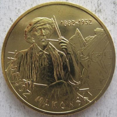 Лот: 6449498. Фото: 1. 2 злотых 2005. Тадеуш Маковский... Европа