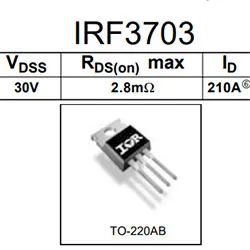 Лот: 20722730. Фото: 1. IRF3703 30v, 210A, 2.8mΩ, N-канальный... Транзисторы