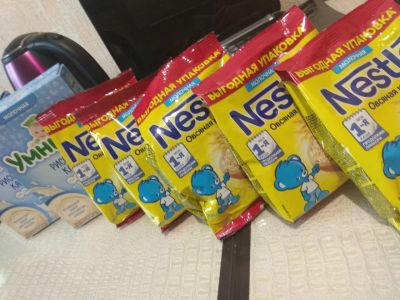 Лот: 11811191. Фото: 1. Каши детские Nestle и умница. Детское питание