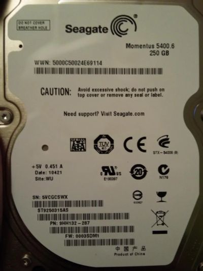 Лот: 9425755. Фото: 1. Жёсткий диск для ноутбука sata... Жёсткие диски (HDD)