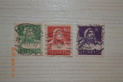 Лот: 5751515. Фото: 1. Марки Швейцарии 1914г., 1921г... Марки