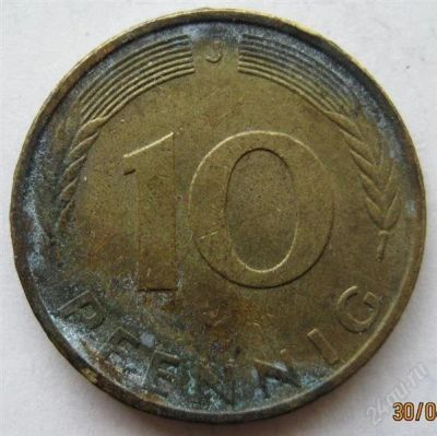 Лот: 1777507. Фото: 1. vz Германия 10 пфенигов 1994 J. Германия и Австрия