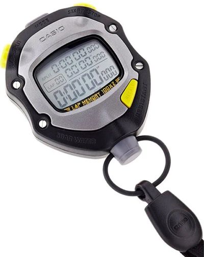 Лот: 24682512. Фото: 1. Секундомер Casio HS-70W-1. Пульсометры, шагомеры, секундомеры