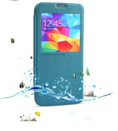Лот: 4977593. Фото: 1. Кожаный чехол книжка для Samsung... Чехлы, бамперы
