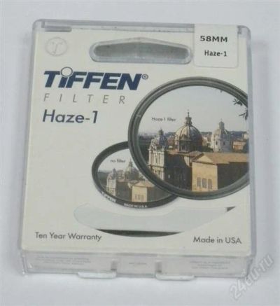 Лот: 1733067. Фото: 1. Фильтр УФ Tiffen UV (Haze) 58мм... Светофильтры