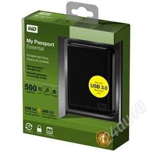 Лот: 1992964. Фото: 1. внешний hdd wd my passport essential... Внешние жесткие диски