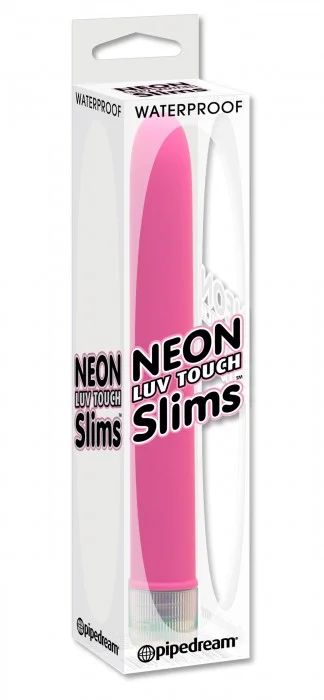 Лот: 7537352. Фото: 1. Вибратор розовый Neon Slim , арт... Имитаторы
