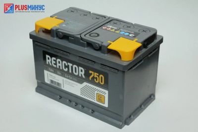 Лот: 9220445. Фото: 1. Аккумулятор Reactor 75 а\ч обратная... Аккумуляторы