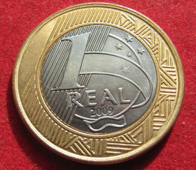 Лот: 18863587. Фото: 1. Бразилия 1 реал, 2009 г. Остальные страны