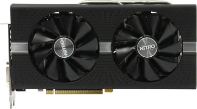 Лот: 11020635. Фото: 1. Sapphire RX580 4gb NITRO+OC 4... Видеокарты
