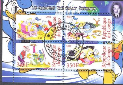 Лот: 3201659. Фото: 1. малый лист Дисней-4. Марки