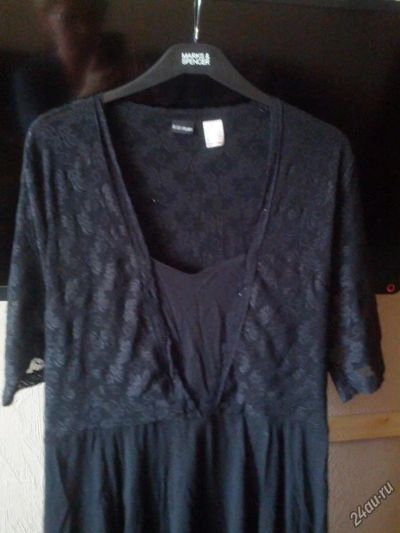 Лот: 5884012. Фото: 1. Черное кружевное платье 50-52. Платья