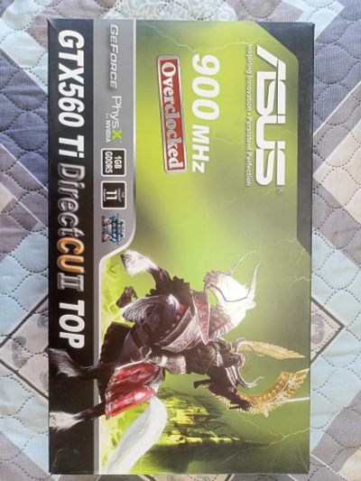 Лот: 25590919. Фото: 1. Видеокарта GTX560Ti 1gb, БУ, работоспособность... Видеокарты