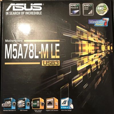 Лот: 17191966. Фото: 1. Материнская плата asus M5A78L-M... Материнские платы