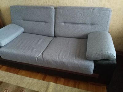Лот: 11137419. Фото: 1. Диван раскладной б/у фирма КМК... Диваны