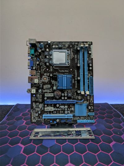 Лот: 25315743. Фото: 1. Мат. плата ASUS P5G41T-M LX3/LGA775... Материнские платы