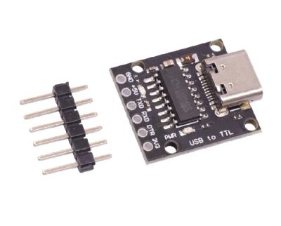 Лот: 21135677. Фото: 1. Преобразователь USB-TTL на CH9340C... Микроконтроллеры